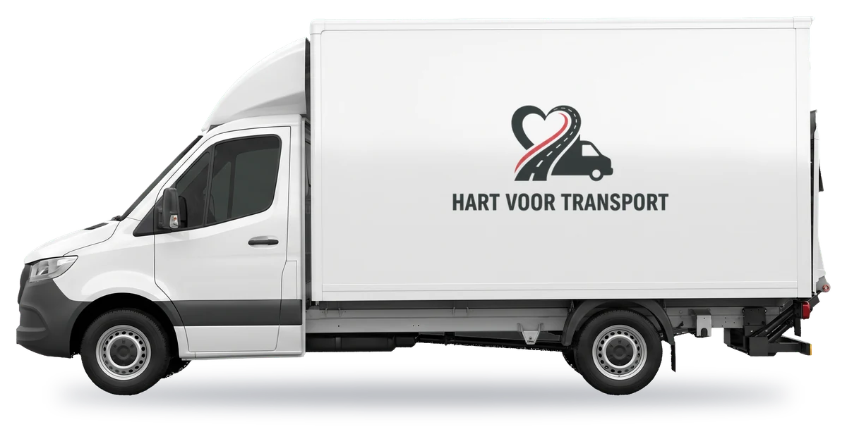 Bakwagen met laadklep van Hart voor Transport