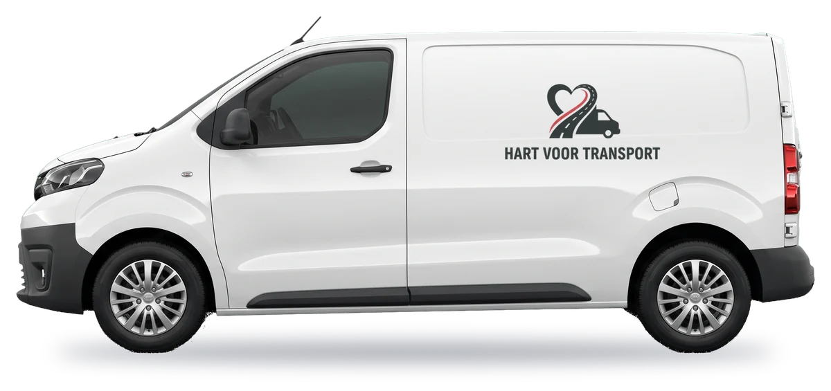 Middelgrote bestelbus van Hart voor Transport